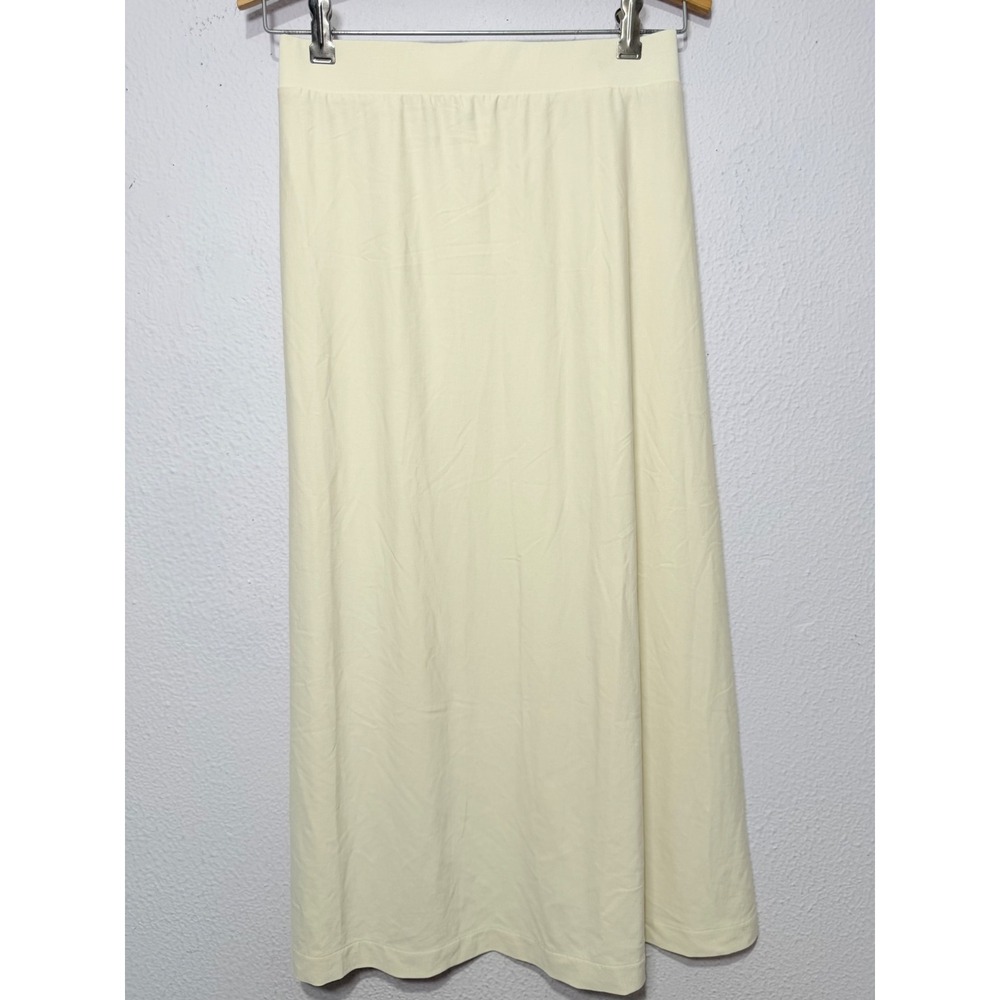 LEZE the Label Maxi Skirt Women Size S Cream‎ Minimalist Coastal Soft Modern